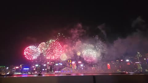 Hong kong National Day Fireworks 🇭🇰