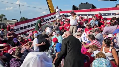 Left bleacher view - Assassination attempt on President Trump Butler, PA 13/07/24