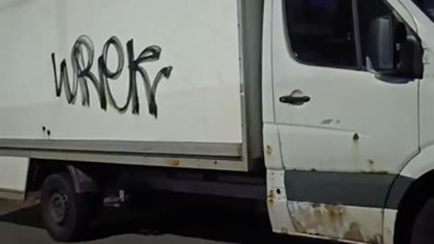 Local South London Graffiti Artists Tag a Van