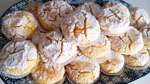 The famous melt-in-your-mouth cookies, good and easy with few ingredients, #asmr easy cookies