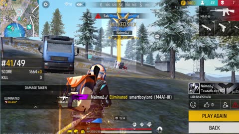 free fire game play HR gaming YT