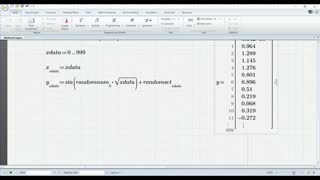 Mathcad curve fitting example