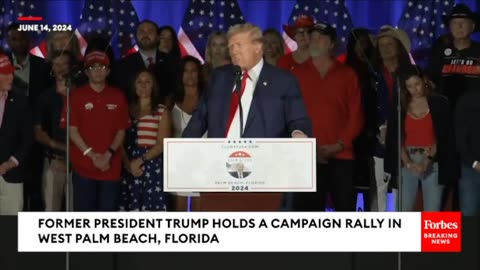 דונלד טראמפ בעצרת ענק בפלורידה שאבחר נאטום את הגבול נעצור את הפלישה ונשלח את הפולשים הבלתי חוקיים של ג'ו ביידן בחזרה הביתה