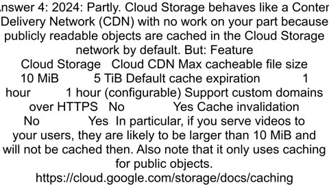 Is Google Cloud Storage an automagical global CDN