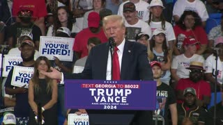 Trump Sets Sights On Gov. Kemp At ATL. Rally