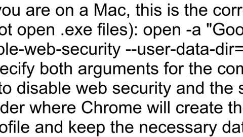 How can I start chrome in insecure mode in mac