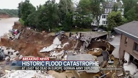 Desperate search continues amid flooding in Western Europe