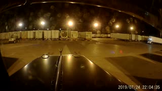 Truck Loses Load Making Tight Turn