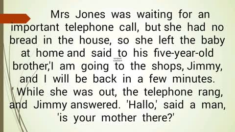 English text 2 "Telephone call " for listening