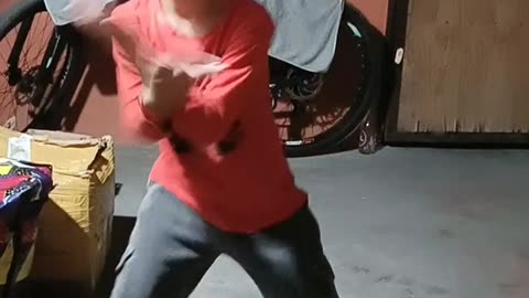 My 7yr old cool tik tok dancing