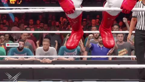 Rey Mysterio's WWE 2K23 Strike Taking Down the Big Show