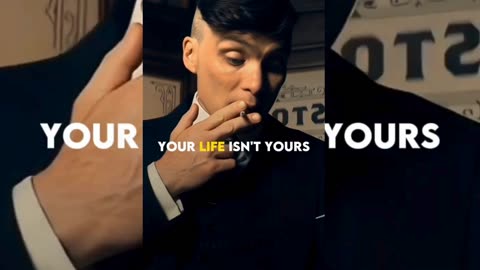 YOUR LIFE IS NOT YOURS IF ~ THOMAS SHELBY || QUOTES STATUS #shorts #quotes #peakyblinders