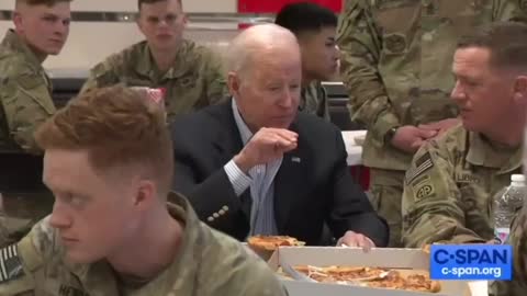 🙈🙈🤡🤡🤡 Biden visiting Troops vs. Trump visiting troops
