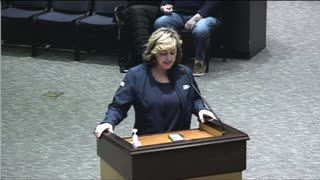 Moms for Liberty Chair speaks at local school board meeting