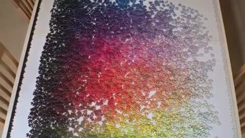 RAINBOW Jigsaw Puzzle Time Lapse - Oddly Satisfying - 5000 Pieces