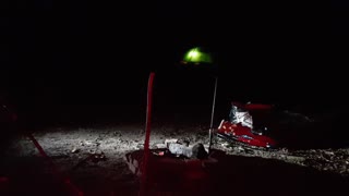 Illuminating the tent and firepit to make a campfire