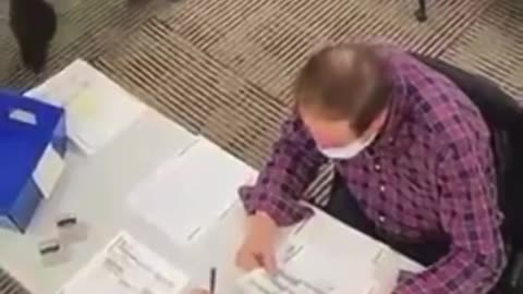Poll Workers in Delaware County, PA Caught on Video Filling Out Ballots During 2020 Election