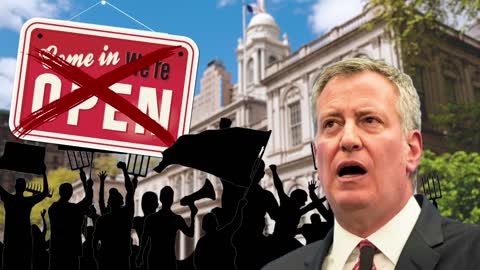 Ghost Town NYC – City Hall Vaccine Passport Protest