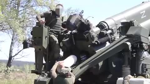 Ukraine war - Today's work of the gun crew "Old Guard", chechen artilleryman Ramzan