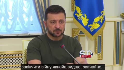 BREAKING: Ukrainian President Zelenskyy now says, "We have to end the war as soon as possible."