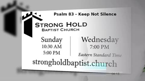 Psalm 83 - Keep Not Silence | Pastor Berzins