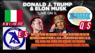 NEW 13/08/2024 Intervista del presidente Trump con Elon Musk su X