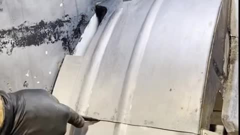 Welding of automobile tire baffle