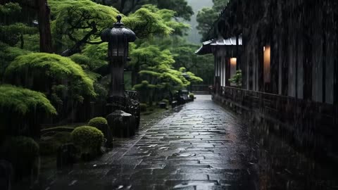 Healing Nature Rain sound around, essential for study, work, and meditation, relaxing and sleep