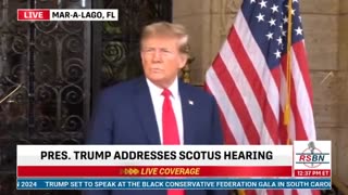 President Trump Gives Remarks on Supreme Court Case at Mar-a-Lago