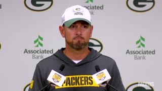 Green Bay Packers Head Coach Matt LaFleur Spoke with the Media before Training Camp Practice