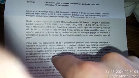 Slovenian internal affairs department sends second letter in respect to MK Ultra case