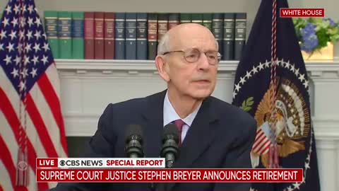 Stephen Breyer says the U.S. is "an experiment that's still going on," based on its Constitution and founding principles