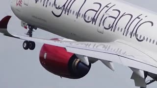 Fearless Lady - Virgin Atlantic A350-1000 Departing Manchester 😍 #shorts