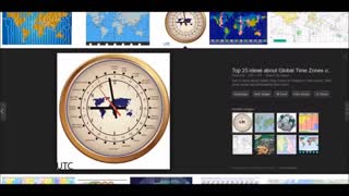 Flat Earth Time Zone maps