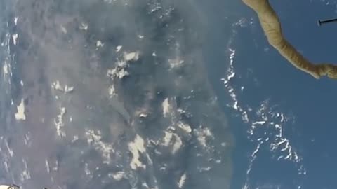 Footage of round Earth from Space by NASA astronaut Rendy Bresnit October 2017