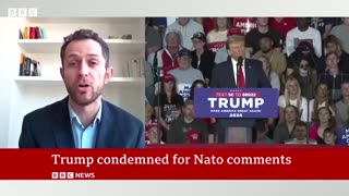 Donald trump say he' would encourage to attack non-paying nato alliens