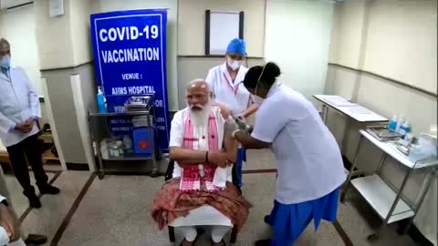 India's Modi takes home-grown vaccine