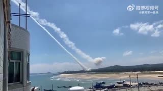 After Pelosi Visits, China Shoots Rockets Over Taiwan