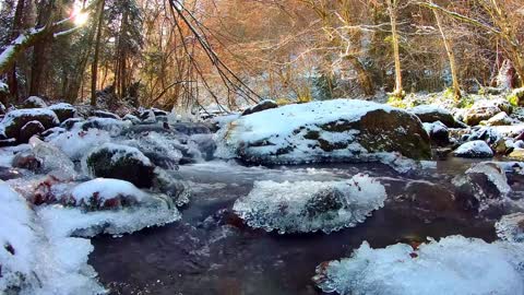 Beautiful sounds of snow falling