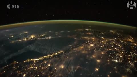 Lightning storms from space - timelapse video