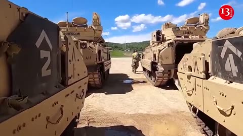 Russian soldiers fear to fight with American Bradley infantry fighting vehicles