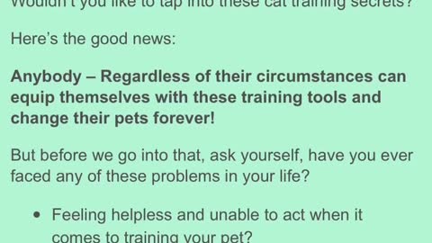 TRAIN YOUR CAT TO UNDERSTAND YOU