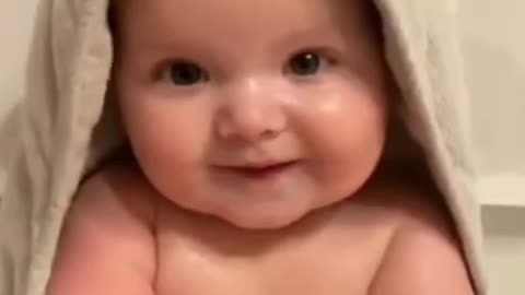 Cute baby video laughing