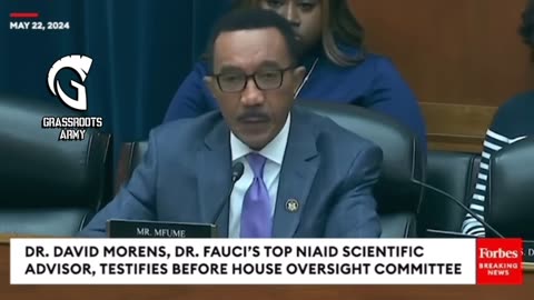 Fauci's Fixer, Dr. David Morens, Leaves Dem Congressman Kweisi Mfume Dumbfounded