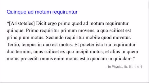 Lectiones de Libro Physicorum 5.1 - Motus Primo et Per Se (Spoken Latin Philosophy)