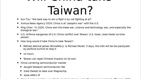 Can the West Survive China Taking Over Taiwan? [HIGHLIGHTS]