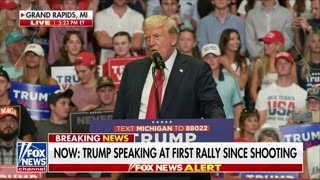 Trump speaks at first rally since assassination attempt