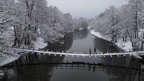 Relax Music with Winter Views For Studying, Yoga, Deep Sleep, Spa And Meditation