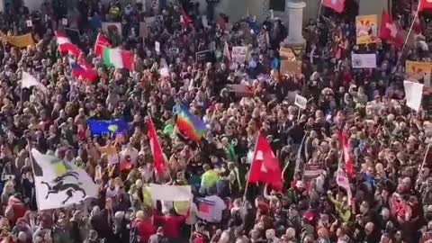 More Footage of Bern Vaccine Passport Protests