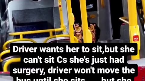 London Bus Driver will not let passenger sit